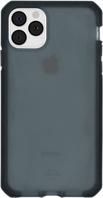 Itskins Supreme Frost cover voor iPhone 11 Pro Max - Level 3 bescherming - Grijs/Zwart