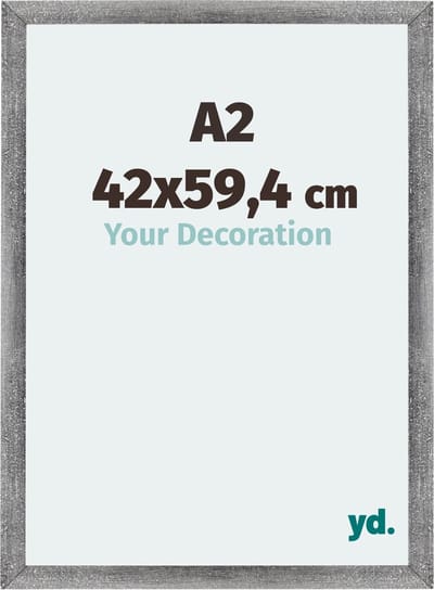 Your Decoration - Fotolijst A2 42x59,4 cm - MDF - Grijs Geveegd - Mura
