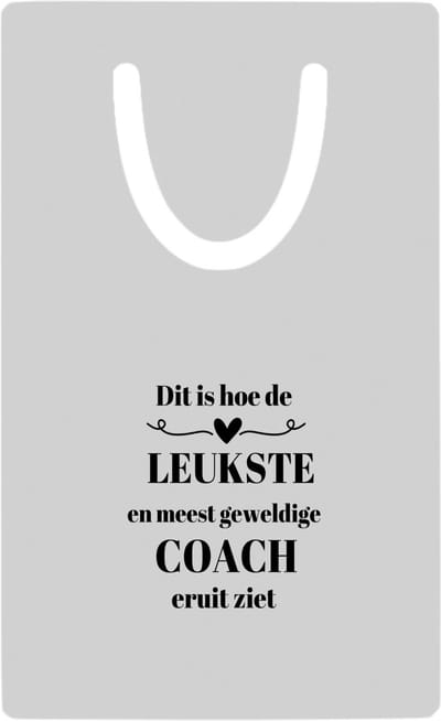 Hacebo® - dit is hoe de leukste en meest geweldige coach eruit ziet metalen boekenlegger - Coach - meest leukste coach - sport - verjaardag - cadeautje voor coach - coach artikelen - kado - geschenk Bladwijzer boekenleggers - 7.6 cm x 5cm