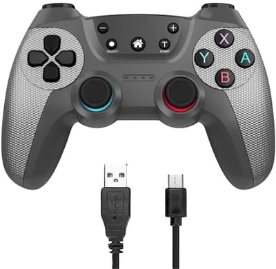 NAXSIR Gamepad voor Switch,Game Controller,Bluetooth,Draadloos,Turbo-functie,Met één toets wake-up,trillingen
