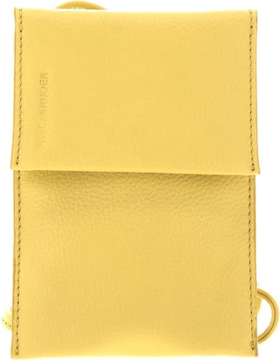 FREDsBRUDER Leren Telefoontasje Nastally Cellphone Bag Capri Yellow Geel