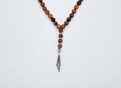Handgemaakte Natuurstenen Autohanger "Jaspis van olifantenhuid "- Met metalen hanger "Palestina" - 8 mm diameter van de korrel- Mooie accessoire en decoratie voor de auto