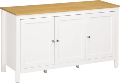 HOMCOM Dressoir - Hout - 120x40x70cm - Wit