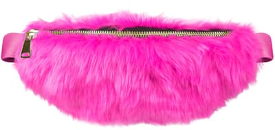 Partyxplosion Carnaval verkleed Heuptasje - plush neon - roze - volwassenen - foute party / 80's / 90's