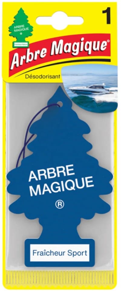 Fraicheur Sport Arbre Magique Geurboom Luchtverfrisser voor in de auto Sport – Car Parfum – Geurboompje – Geurbooster – Wonderboom – Geurverfrisser – Nieuwe Auto – Autogeur – Autoparfum – Geurblad - Zomer Katoen Fris
