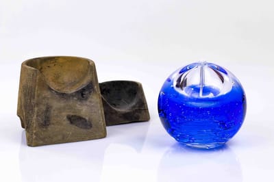 Olielamp lont - Olielamp glas - Olielamp binnen - Olielampjes voor op tafel - Oceaan Blauw