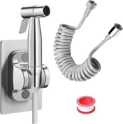 Handdouche met 2 m PE-slang, RVS Toiletdouche, Drukspuit voor Keuken en Badkamer, Ideaal voor Hotelgebruik