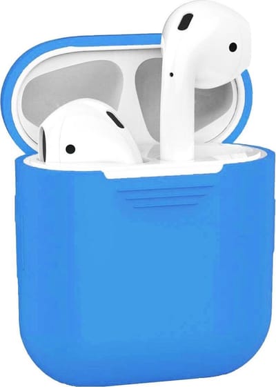 DW4Trading Siliconen Case Blauw - Cover - Hoesje - Geschikt voor Apple Airpods 1 en 2