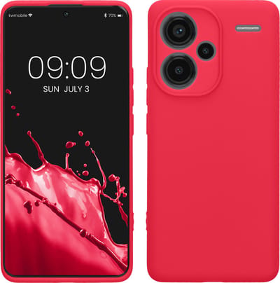 kwmobile telefoonhoesje geschikt voor Xiaomi Redmi Note 13 Pro+ 5G / Redmi Note 13 Pro Plus 5G - Hoesje voor smartphone - Precisie camera uitsnede - In neon roze