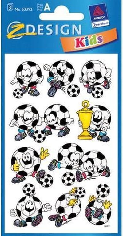 Avery Stickervel Bal 7,6 X 12 Cm Papier Zwart/wit 30-delig