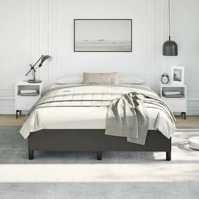 vidaXL - Bedframe - zonder - matras - zwart - 152x203 - cm - Queen - kunstleer