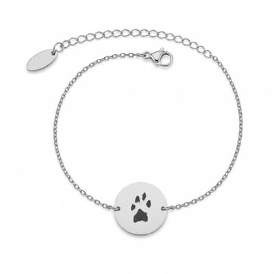 Graveerbare Munt Armband Pootafdruk Goud