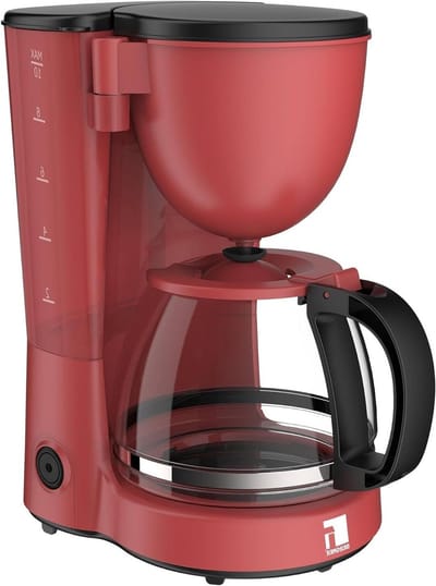 Koffiezetapparaat - Koffiezetter - Verse Koffie Maken - Anti-druppel functie - 125 Liter - Maroon