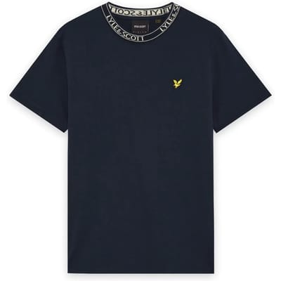 Geribbelde T-shirt Lyle & Scott