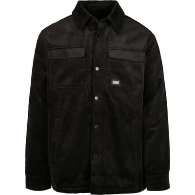 Urban Classics - Corduroy Shirt Jacket - M - Zwart