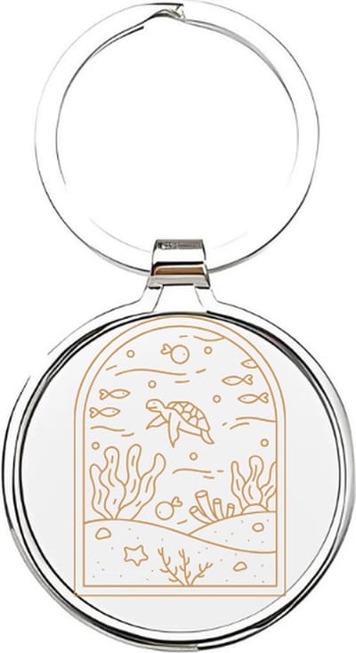 Akyol - Schildpadden Sleutelhanger - schildpad - Dierenliefhebbers - Zeeschildpad - landschildpad - zeedieren - dieren uit de oceaan - groene schildpad - save the turtle - turtle - huisdier - schildpad sleutelhanger - 4 x 7,5 CM