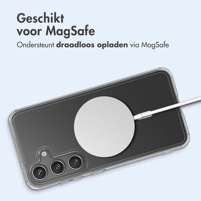 imoshion Hoesje - Geschikt voor Samsung Galaxy S25 - Protective Backcover met Magnetische Ring - Transparant
