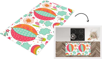 Keukenloper - Loper keuken - Konijn - Patroon - Baby - 120x60 cm - Keukenloper vinyl
