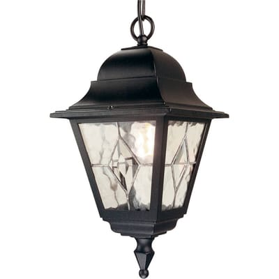 Elstead Lighting LED Buiten Hanglamp Norfolk | 1X E27 Max 60W | IP44 | Dimbaar | Black