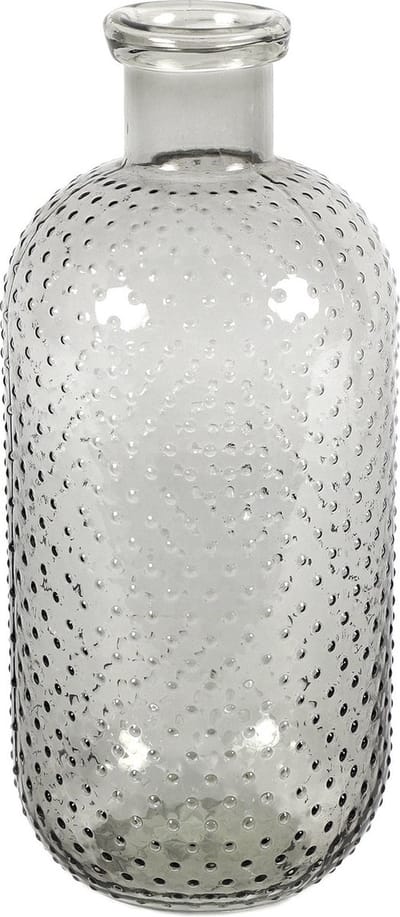 Countryfield Bloemenvaas Cactus Dots - grijs transparant - glas - 15 x 35 cm