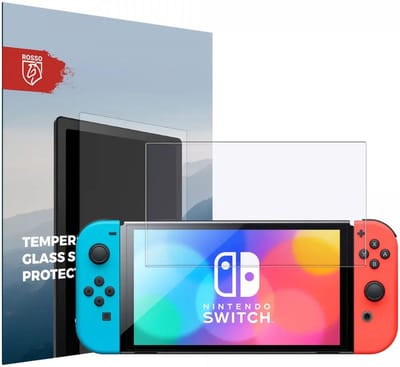 Rosso Screen Protector Geschikt voor Nintendo Switch | Beschermlaag | Glasplaatje | 9H Tempered Glass | Gehard Glas | Beschermglas