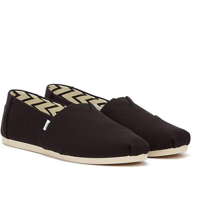 TOMS Alpargata Katoen Canvas Dames Zwarte Espadrilles