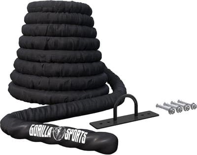 Fitness Touw voor Krachttraining - Inclusief Muurbeugel - 9 Meter