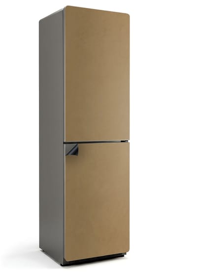Wallfluent Magnetische Koelkastmat - Donkergeel Koelkast Magneet Sticker - 60 cm x 205 cm - Donkergeel Magnetische Koelkastmat - Koelkast Magneet Decoratie - Magnetische Koelkastbekleding - Stijlvolle Koelkastfolie