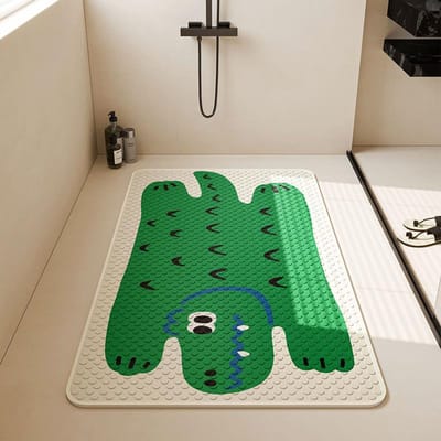 Badkamer Antislip Mat Toilet Toilet Douche Ruimte Waterdicht en Valmat Baby Kinderen Badmat Voetmat 40*70cm white