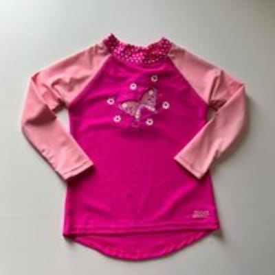 Zoggs - zwemtshirt - roze - lange mouwen - maat 4 jaar