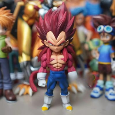 Anime Dragon Ball DAIMA Figuur Super Saiyan 4 Goku Vegeta Actiefiguur Pvc Verzamelfiguur Model Speelgoed Cadeaus 15,5-16,5 cm brown