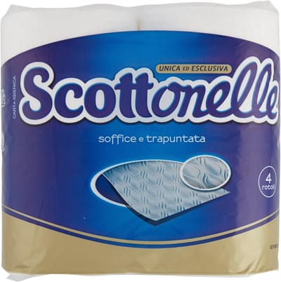 Ultrazacht en gewatteerd toiletpapier - 4 Rollen