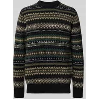 Regular fit gebreide pullover van zuivere wol, model 'ISLE CREW'