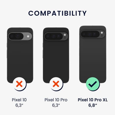 kwmobile telefoonhoesjegeschikt voor Google Pixel 10 Pro XL - Hoesje van siliconen met telefoonkoord - In petrol