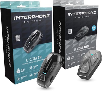 Motor Intercom Set - Communicatiesysteem Motor - Motorrijden Communicatie - Dubbel Systeem - 2 Stuks - Zwart