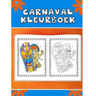 Leuk Carnaval Kleurboek Voor Kinderen - Mieke Stevens