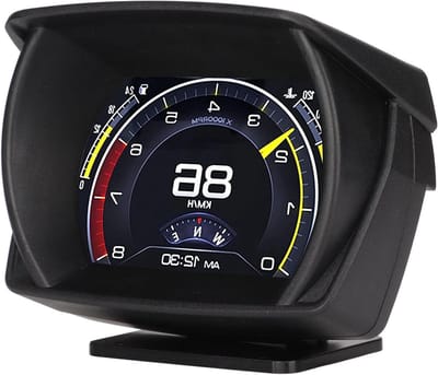 Auto HUD Display - Multifunctionele Monitor - Veilig Rijden - 9 Alarm Functies - OBD II - Zwart