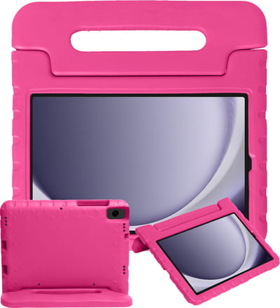 Hoesje - Geschikt voor Samsung Galaxy Tab A11 / A9 - Kinderhoes Shockproof Bumper - Kidsproof Case - Tablethoes - Kinder Hoes Cover - Roze