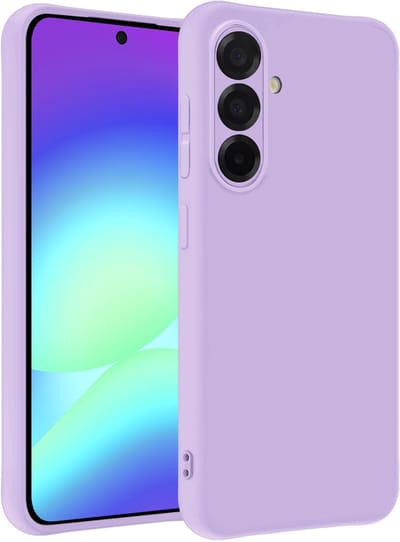 Hoesje - Geschikt voor Samsung Galaxy A56 - Sterk & Shockproof - Siliconen Case - Hoes Cover - Telefoonhoes - Lila