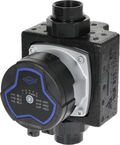 Verwarmingspomp 1 1/2" x 1" - 130 mm inbouwlengte