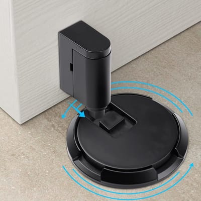 Deurstopper - Deurhouder Wandbescherming - Deuren Open Houden - Zelfklevend Verstelbaar - Max 20mm Hoogte - Zwart