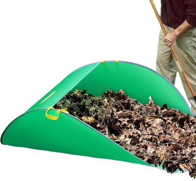 Bladverzamelzak - Tuinzak Opvouwbaar - Bladeren Verzamelen - Scheurvast en Wasbaar - 144 x 75 x 52 cm - Groen