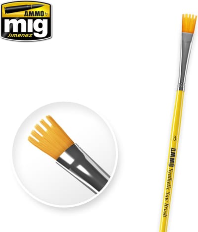 AMMO by Mig Jimenez Hobbypenseel - MIG 8585 Synthetic Saw Brush Penseel