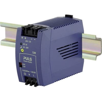 PULS ML70.100 DIN-rail netvoeding 24 V/DC 3 A 72 W Aantal uitgangen:1 x Inhoud 1 stuk(s)