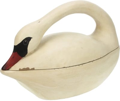 Zwaan doos hoofd gebogen 36x16x23cm