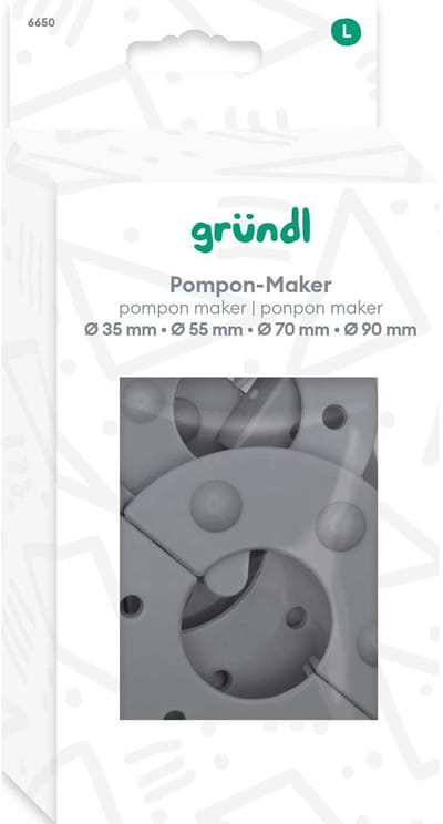 6650 Pompon-Maker, maten 35/55/70/90 mm