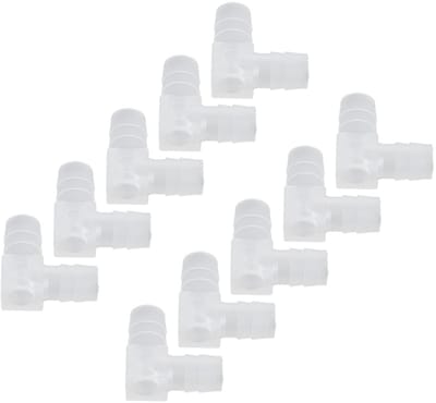 Dailygoody - Plastic Elleboog Slang - Krasbestendig - 10 Stuks - Geurloos - Ideaal Voor Aquarium - 10MM