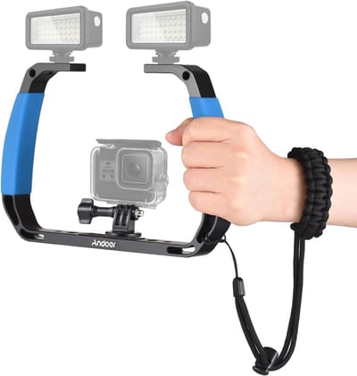 Onderwater Hand Stabilizer voor Actiecamera's met Koudschoenhouders en Polsband - Geschikt voor GoPro Hero en DJI Osmo Action