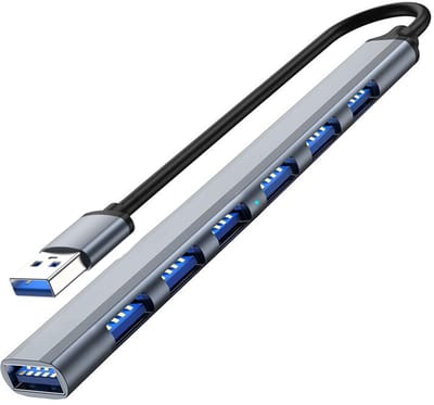 USB3.0 naar USB2.0/3.0 USB-hub met 7 poorten