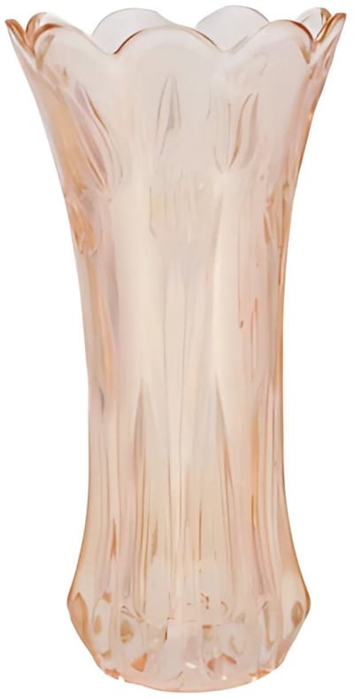 DK Design Bloemenvaas Delight - boeket vaas - glas - pastel oranje - 15 x 30 cm